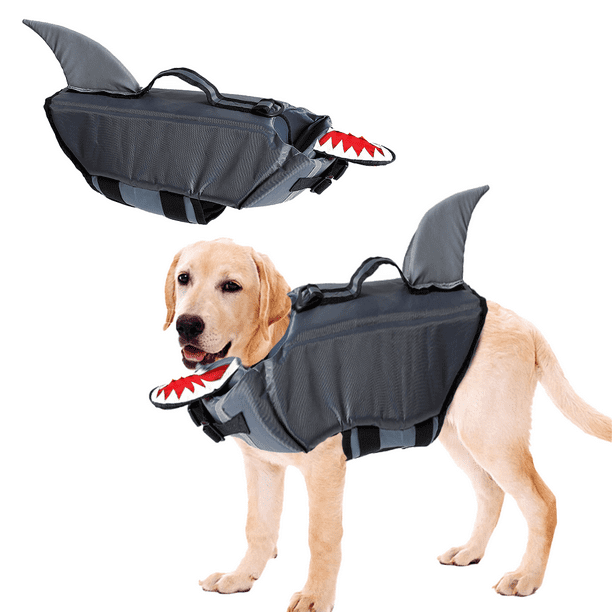 Chaleco salvavidas para perros, chaleco salvavidas para perros, chaleco salvavidas flotante para mascotas con asa de seguridad Adepaton CPB-DE-LYY1852-1