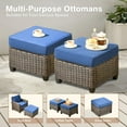 thumbnail image 4 of Ovios 7 Pieces Outdoor Patio Furniture Set Wicker Rattan Outside Conversation Sectional Sofa for Backyard, 4 of 8