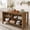 Brown, variant on Fnova 59" Large Kitchen Island with Storage and Seating, 3-Tier Farmhouse Stationary Island Table, Counter Height Coffee Bar Table, Rustic Brown