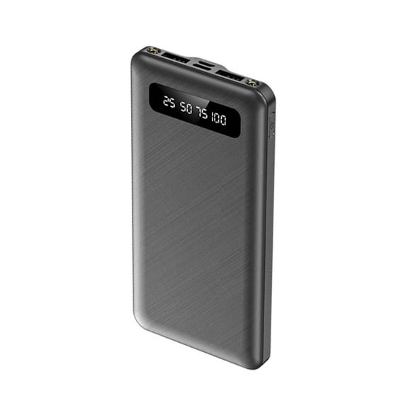 Batería Externa de Respaldo 10000mAh Elegate Con 2 Puertos USB y Luz LED Negro