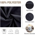 thumbnail image 4 of Elegant Design Square Tablecloth, Stain Resistant Premium Poplin Fabric for Dining, Machine Washable and Anti-Pollution for Parties, 54x54 Inch, Black, 4 of 6