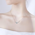 thumbnail image 2 of Deer Necklace with Slider Message Card, Adjustable S925 Sterling Silver Deer Antler Necklaces, Exquisite Handmade Adjustable Blue Diamond Antler Pendant Necklace for Lover, Rose Gift Box for Women, 2 of 5