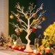 thumbnail image 1 of Árbol de decoración de mesa de boda simulado de 76 cm, árbol de deseos de boda desmontable, árbol de mesa de boda, árbol de Navidad, idea de fiesta de cumpleaños de Navidad de Halloween, árbol falso Zhivalor LHH-0729, 1 of 5