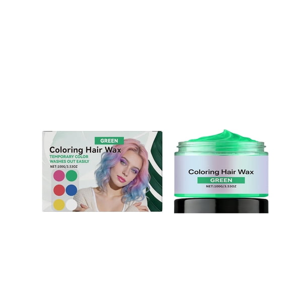 Cera para el cabello, color temporal, lavable, para hombres y mujeres, para fiestas, tinte temporal