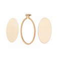 thumbnail image 1 of Milisten Oval Mini Embroidery Frame Wooden Cross Stitch Ring DIY Crafts Embroidery Hoops (Size Small), 1 of 5