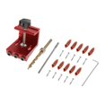 thumbnail image 2 of Herramientas de Localización Orificios Oblicuos perfecl con Kit de carpintería de Llave de taladro rojo, 2 of 8