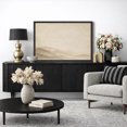 thumbnail image 3 of Framed Canvas Wall Art Abstract Misty Mountain Landscape Print for Living Room Decoration - 24"x36" BLACK, 3 of 8