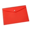 thumbnail image 1 of Methold Organizador de carpetas transparente impermeable de 10 piezas para documentos almacenamiento portátil transparente elegante Carpetas de archivos Rojo sólido 18 A4, 1 of 6