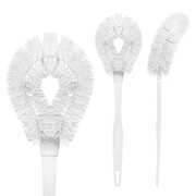 LOLA Toilet Bowl Brush W/ Curved Head, Durable Poly Fiber Bristles - 1 Count