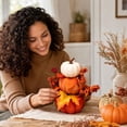 thumbnail image 6 of 3-Tier Stacked Artificial Speckled Pumpkin Table Decor with Maple Leaves and Berries Thanksgiving Centerpiece, 6 of 6