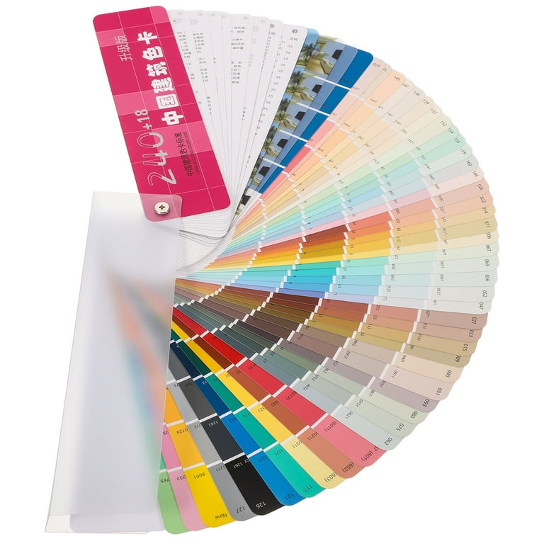 Color cards 1 Set of Professional Architecture Paint Color Cards Color  Sheets for Color Contrast 