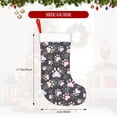 thumbnail image 4 of Bingfone Colorful Paws Of Dog Print Personalized Christmas Stocking - Snowman Design Large 18 inch,Family Holiday Season Decor, 4 of 7