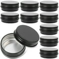 thumbnail image 1 of Milisten 24pcs Aluminum Tin Cans Metal Round Tins Containers Screw Lid Small Empty Jars, 1 of 6