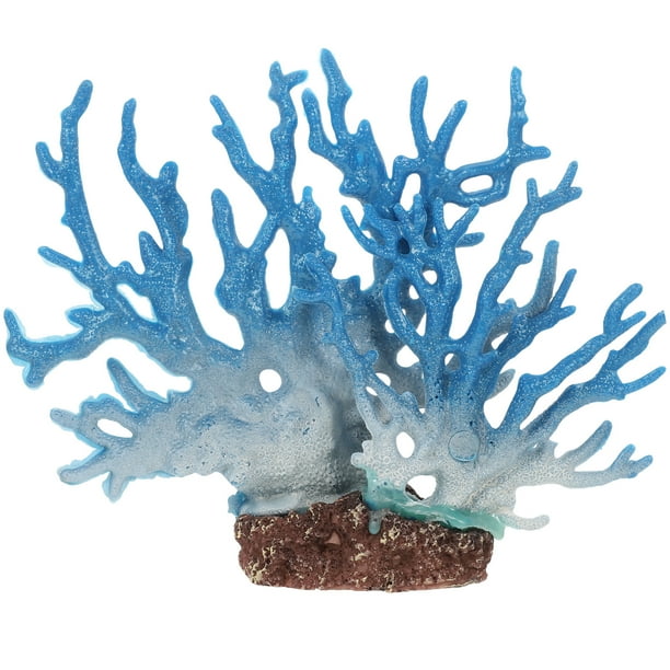 Planta de coral artificial de resina, decoración de arrecife de coral para pecera, acuario, paisaje.