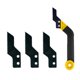 thumbnail image 1 of Herramienta para quitar lechada Sierra para lechada de azulejos Accesorios multifuncionales premium Antideslizantes Amarillo, 1 of 9