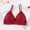 Red, variant on Women Floral Lace Bralette Padded Breathable Sexy Lace Bra