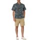 thumbnail image 2 of CAMISAS DE HOMBRE CORTAS DE INSPIRACIÓN CHIC, CON ESTAMPADO FLORAL, BOTONES EN LA PARTE FRONTAL, PLAYERA DE PLAYA HAWAIANA, TAMAÑO 38, NEGRO Y BLANCO, 2 of 6