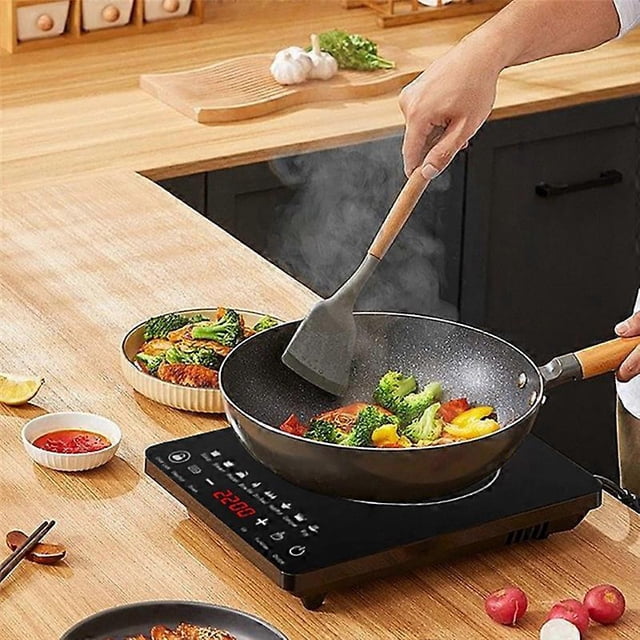 Portable Induction Cooktop 8Temp Touch Burner Cooker Countertop Burner Induction HotPlate Low Noise