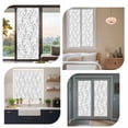 thumbnail image 7 of Window Privacy Film Black White Branches Stained Glass Window Film Decorative Sun Block Window Cover Vintage Art Farmhouse Window Clings Static Adhesive Sticker for Bathroom 35.4"x78.7", 7 of 7