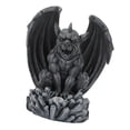 thumbnail image 1 of Estatua de gárgola de jardín con iluminación decorativa de luz solar para el patio de Negro, 1 of 8