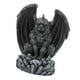 thumbnail image 2 of Estatua de jardín de esculturas de guardia con lámpara de decoración al aire libre de luz solar aterrador Negro, 2 of 8