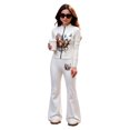 thumbnail image 4 of WhouRiu Girls Christmas Graphic Outfit Sets Fall Winter Long Sleeve Zip Up Jacket Flared Pants Clothes Set 4-14 Years, 4 of 6