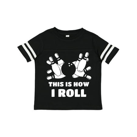 

Inktastic How I Roll Bowling Gift Toddler Boy or Toddler Girl T-Shirt