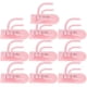 thumbnail image 5 of Pink ABS Wall Mount Hooks for Storage with Multifunctional Design and Three Hook Options, 5 of 5