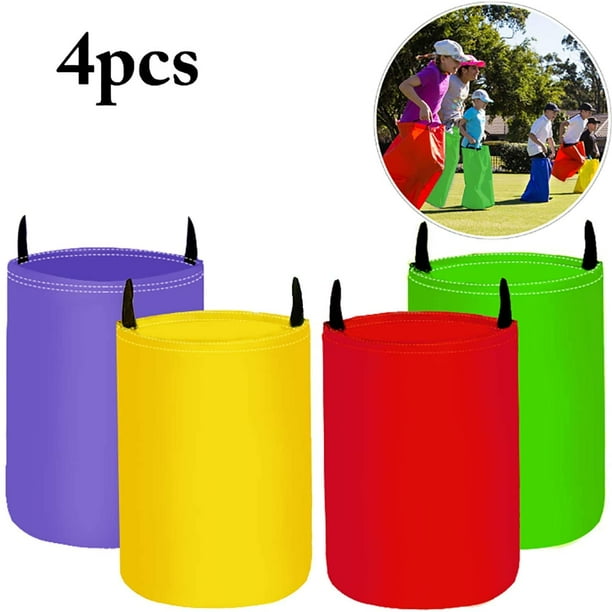 Sacos de lúpulo para niños, juego de 4 piezas de carrera de sacos al aire libre para fiestas y festivales deportivos, juego de fiesta de juegos de cumpleaños para niños Xemadio LN-0695