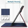 thumbnail image 3 of Fintie Case for Samsung Galaxy Tab A11+ Plus 2025/ A9+ Plus 11 Inch 2023, Multi-Angle Viewing Smart Stand Back Cover with Pocket Auto Wake/Sleep, US Flag, 3 of 10