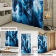 thumbnail image 4 of Bathroom Shower Curtain Modern Nautical Ocean Blue Wave Waterproof Shower Curtains with Hooks, Abstract Marble Texture Bath Curtains Bathtub Curtain Home Decor 72x72in, 4 of 9