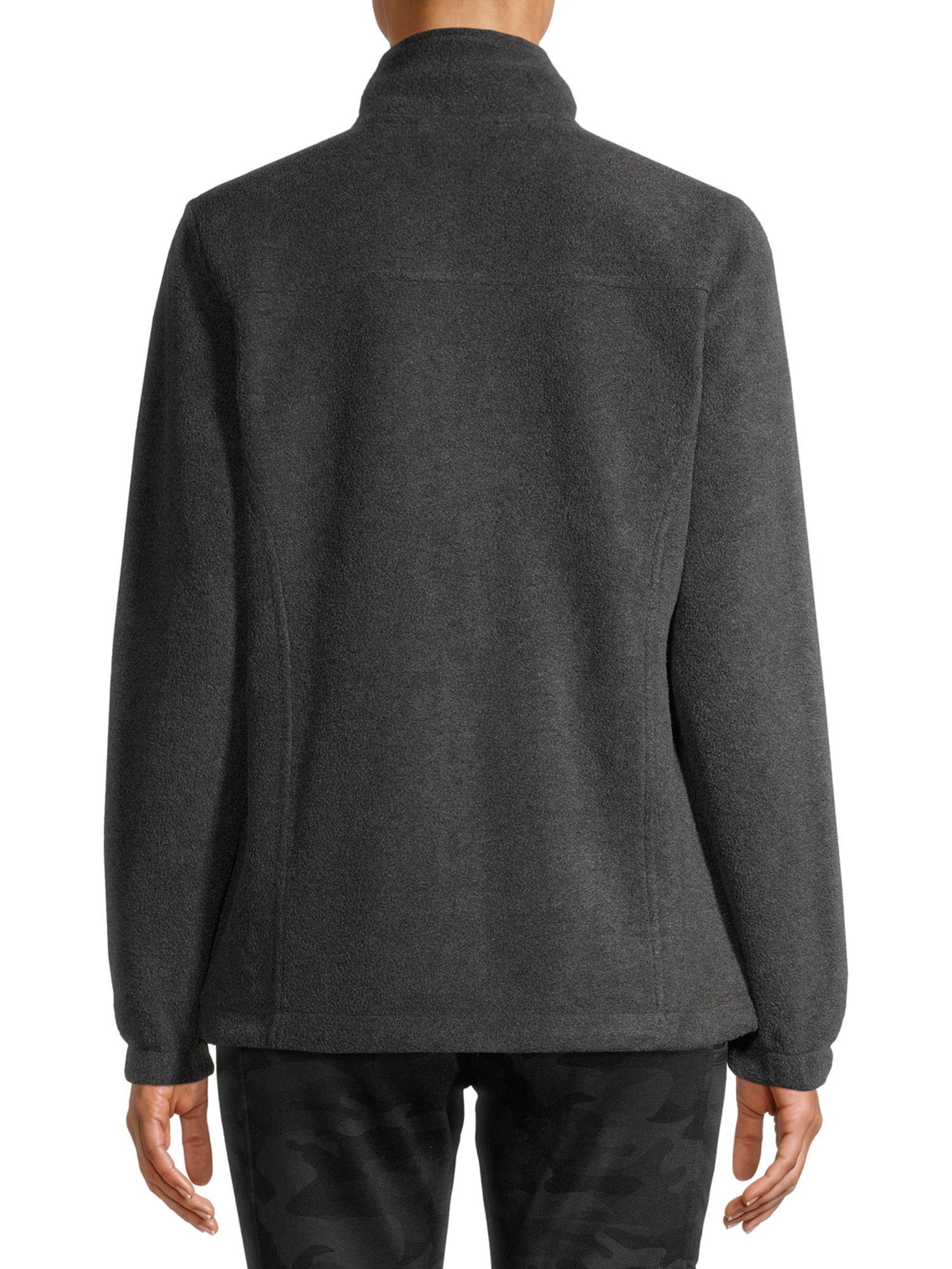 Swiss Alps Long Sleeve Fleece Single-Breasted Mid-Length Jacket (Women's), 1 Pack