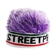 thumbnail image 1 of Gorro con peluca de pelo, gorro con peluca con visera, gorro novedoso para hombres y mujeres, para actividades al aire libre y casuales Púrpura, 1 of 8
