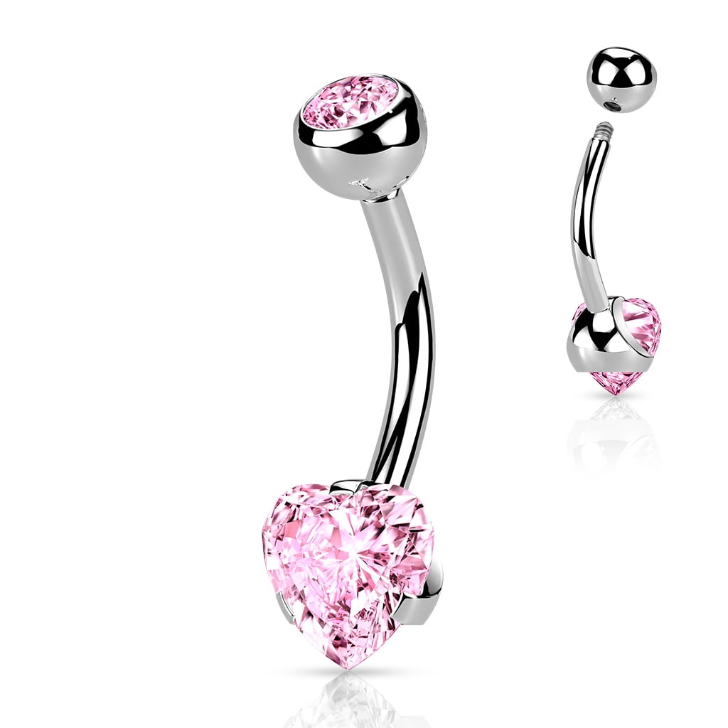 Hot pink belly button deals rings