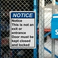 thumbnail image 6 of Not an Exit Entrance Keep Door Closed Sign, Industrial Not An Exit Sign 8"x12" UV Resistant for Indoor Outdoor Workplace, 6 of 7