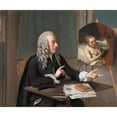 thumbnail image 2 of Jean-Etienne Liotard 14x12 Gold Ornate Wood Frame and Double Matted Museum Art Print Titled - Francois Tronchin (1757), 2 of 4