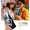thumbnail image 5 of CANSHN Magnetic Compatible with iPhone 15 Pro Case, Upgraded [Full Camera Protection] [Compatible with Magsafe] [Translucent Matte] Shockproof Protective Phone Case Cover 6.1 Inch - Clear, 5 of 8