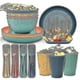 thumbnail image 5 of Unbreakable Dinnerware Sets Camping Plates And Bowls Set Plastic Picnic Dinner Sets, 5 of 5
