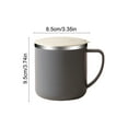 thumbnail image 3 of Taza de Café Aislada, Taza de Acero Inoxidable con Tapa, Taza Térmica de Doble Pared con Capacidad de 350ml, Tamaño 9.5 x 8.5cm para Oficina, Viajes, 3 of 6