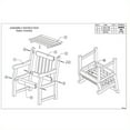 thumbnail image 3 of Vifah Malibu 3 Piece Wood Patio Dining Set, 3 of 5