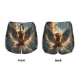thumbnail image 3 of Daiia Cloud Rainbow Winged Dog Pattern Women's 2 in 1 Running Shorts - Lightweight Athletic Workout Gym Yoga Shorts Liner with Phone Pockets-XX-Large, 3 of 7