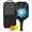 Black-3, variant on Pickleball Paddles Set Of 1, Fiberglass Surface, Speed, Lightning, Thunder Print, 1 Paddle, 2 Balls & Bag