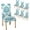 Flower Arabesque, variant on Christmas Snowflake Red Dining Room Chair Covers Slipcovers Set of 6 Stretch Parson Chair Slipcover Removable Washable Chair Protector for Home/Restaurant/Banquet