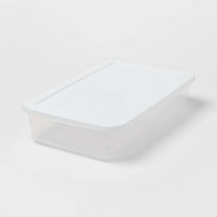 NOBRAND Plastic 41 qt Under-Bed Storage Boxes, Clear