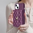 thumbnail image 5 of Nalacover Crossbody Wallet Case for iPhone 15 with Shoulder Strap Lanyard, Elegant Premium PU Leather Card Slots Cover with Metal Lock Button Silicone Shockproof Case, Purple, 5 of 7