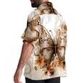 thumbnail image 3 of Butterfly Fission Diagram Men's Short Sleeve Hawaiian Beach Shirts, Casual Printed Button Down Spread Collar Tops, Summer Unisex Style, 3 of 6