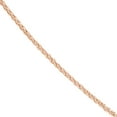 thumbnail image 2 of 925 Sterling Silver Rose Plated 1.25mm Round Wheat Chain Necklace Lobster Claw Closure 20 Inch Chain Necklace for Women, 2 of 2