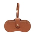 thumbnail image 2 of Ohmyroo Portable Eyeglasses Hard Case Leather Protective Sunglass Pouch With Clip For Commute Travel Assorted Colors 8.3 Inch, 2 of 6