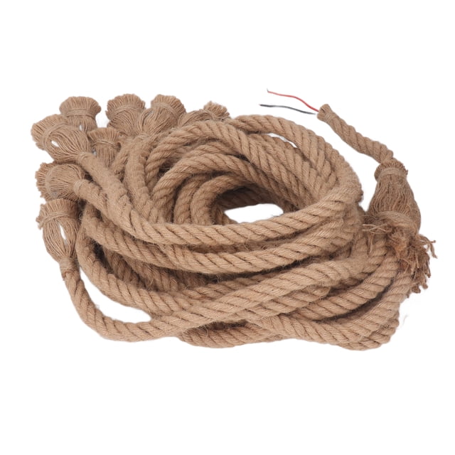 Kit De Cable De Luz Colgante, Luz Colgante De Cuerda De Cáñamo Retro 100-240V E27 E26 Para Restaurante