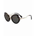 thumbnail image 1 of New Miu Miu Sunglasses MU11R 11RS 1AB1A1 Black/Gray Women Fast Ship, 1 of 3